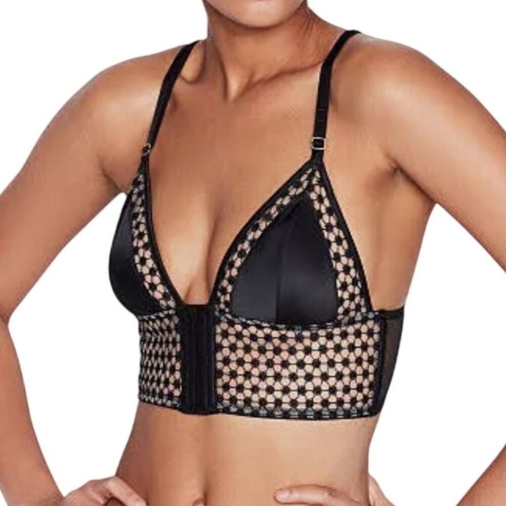 NWT Victoria Secret Luxe Starburst Long Line Triangle Bralette